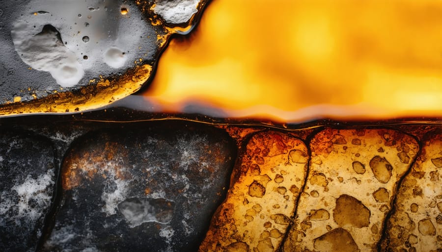 Comparison of stale degraded gasoline and fresh fuel in clear containers