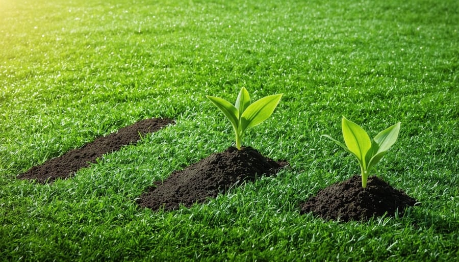 Collection of organic fertilizer products including manure, bone meal, and blood meal on garden table